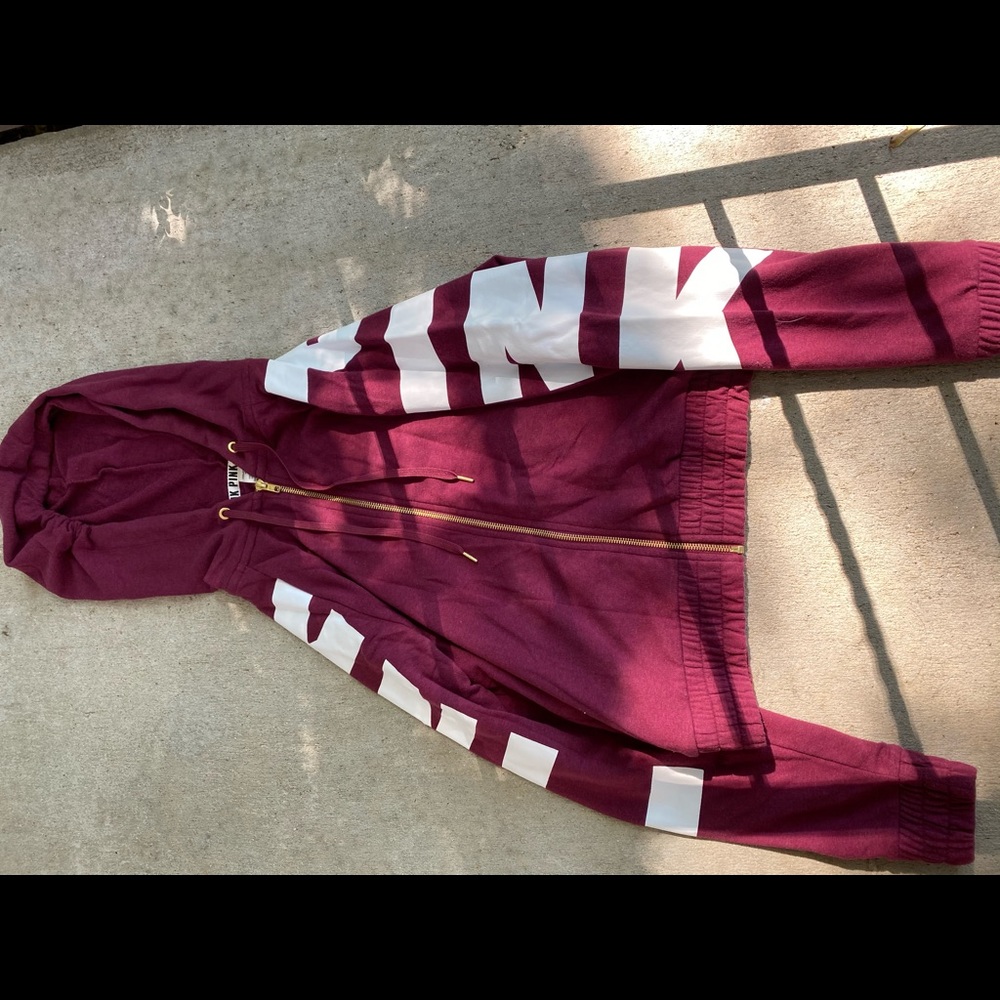 Victoria secret maroon hoodie